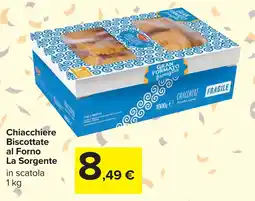 Carrefour Chiacchiere Biscottate al Forno La Sorgente offerta