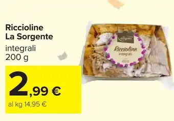 Carrefour Riccioline La Sorgente integrali offerta