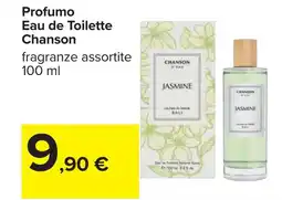 Carrefour Profumo Eau de Toilette Chanson offerta