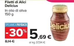 Carrefour Filetti di Alici Delicius offerta