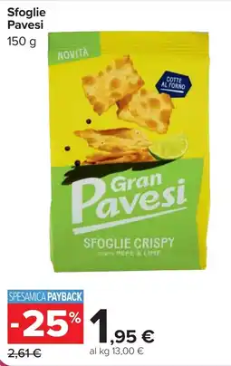 Carrefour Sfoglie Pavesi offerta