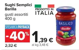 Carrefour Sughi Semplici Barilla offerta