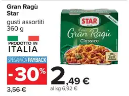 Carrefour Gran Ragù Star offerta