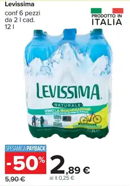 Carrefour Levissima offerta