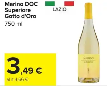 Carrefour Marino DOC Superiore Gotto d'Oro offerta