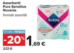 Carrefour Assorbenti Pure Sensitive Nuvenia offerta