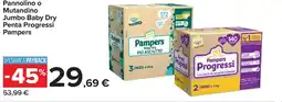 Carrefour Pannolino o Mutandino Jumbo Baby Dry Penta Progressi Pampers offerta