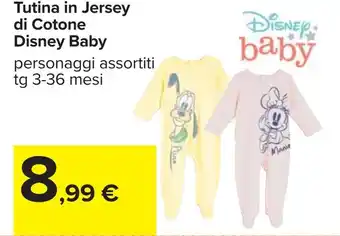 Carrefour Tutina in Jersey di Cotone Disney Baby offerta