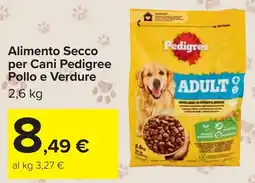 Carrefour Alimento Secco per Cani Pedigree Pollo e Verdure offerta