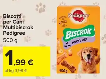 Carrefour Biscotti per Cani Multibiscrok Pedigree offerta