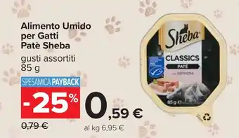 Carrefour Alimento Umido per Gatti Patè Sheba offerta