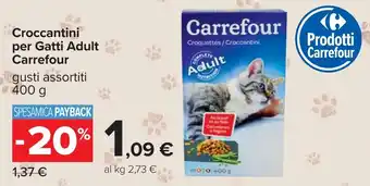 Carrefour Croccantini per Gatti Adult Carrefour offerta