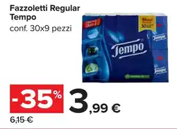 Carrefour Fazzoletti Regular Tempo offerta