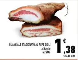 Conad Guanciale stagionato al pepe cioli offerta