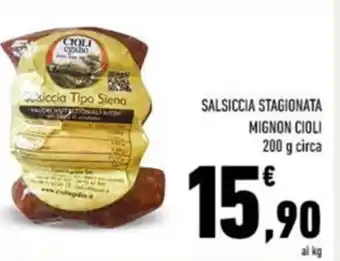 Conad Salsiccia stagionata mignon cioli offerta