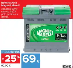 Carrefour Batteria Auto Magneti Marelli offerta