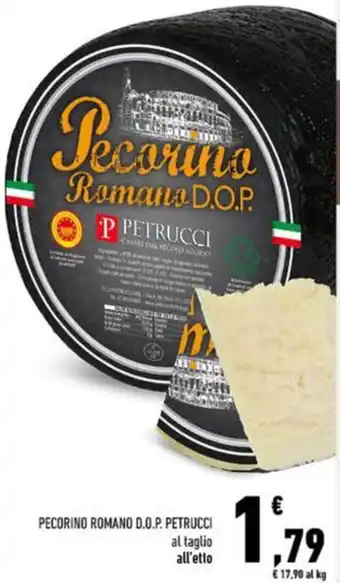 Conad Pecorino romano d.o.p. petrucci offerta