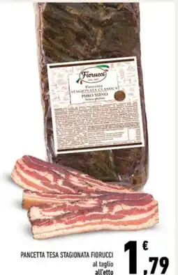 Conad Pancetta tesa stagionata FIORUCCI offerta