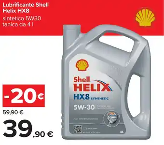 Carrefour Lubrificante Shell Helix HX8 offerta