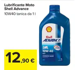 Carrefour Lubrificante Moto Shell Advance offerta