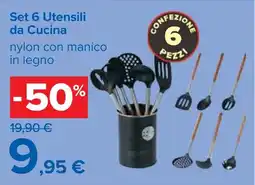 Carrefour Set 6 Utensili da Cucina offerta