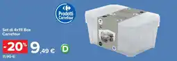 Carrefour Set di 4x11l Box Carrefour offerta