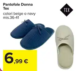 Carrefour Pantofole Donna Tex offerta