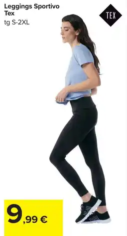 Carrefour Leggings Sportivo Tex offerta