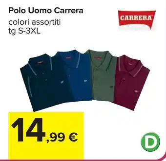 Carrefour Polo Uomo Carrera offerta