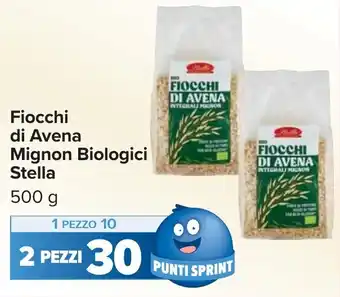 Carrefour Fiocchi di Avena Mignon Biologici Stella offerta