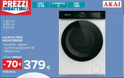 Carrefour Lavatrice Akai AQUA1264AS offerta