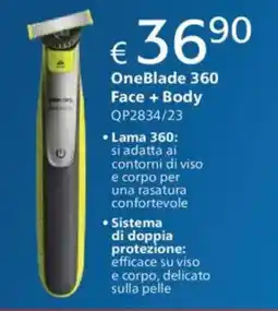 Acqua & Sapone PHILIPS OneBlade 360 Face + Body QP2834/23 offerta