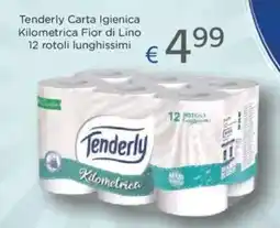 Acqua & Sapone Tenderly Carta Igienica Kilometrica Fior di Lino 12 rotoli lunghissimi offerta