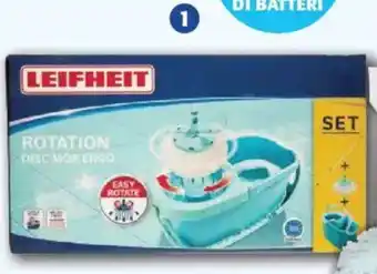 Acqua & Sapone LEIFHEIT lavapavimenti set clean twist disc mop ergo offerta