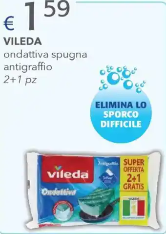 Acqua & Sapone VILEDA ondattiva spugna antigraffio offerta