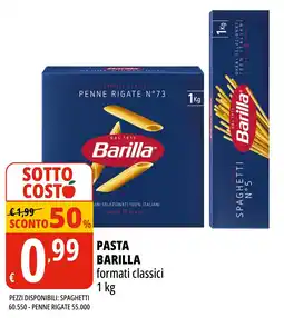 Tigros Pasta barilla formati classici BARILLA offerta