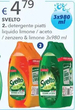 Acqua & Sapone SVELTO detergente piatti liquido limone / aceto / zenzero & limone offerta