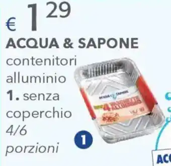 Acqua & Sapone ACQUA & SAPONE contenitori alluminio offerta