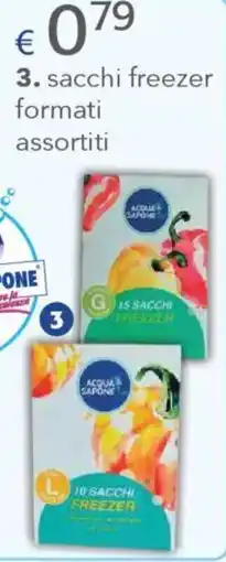 Acqua & Sapone ACQUA & SAPONE sacchi freezer formati assortiti offerta