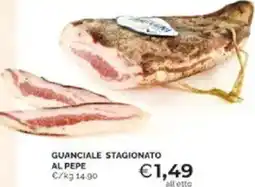 Mercatò Guanciale stagionato al pepe offerta