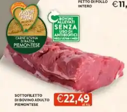 Mercatò Sottofiletto di bovino adulto piemontese offerta