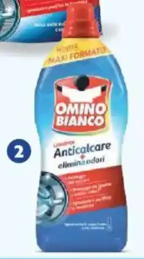 Acqua & Sapone OMINO BIANCO lavatrice anticalcare + elimina odori offerta