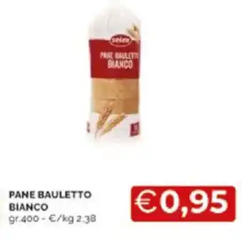 Mercatò Pane bauletto bianco offerta