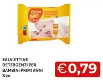 Mercatò Salviettine detergenti per bambini primi anni x 20 offerta