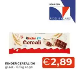 Mercatò Kinder cereali x6 offerta