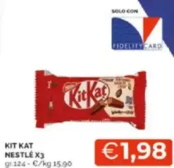 Mercatò Kit kat nestlé x3 offerta