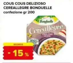 Tigre Cous cous delizioso cereallegre BONDUELLE offerta