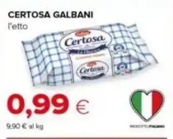 Tigre Certosa galbani offerta