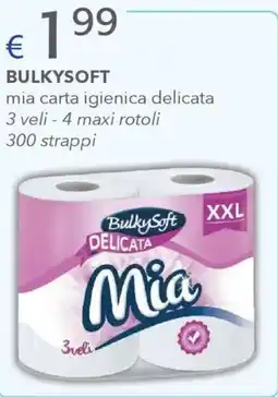 Acqua & Sapone BULKYSOFT mia carta igienica delicata offerta