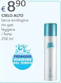 Acqua & Sapone CIELO ALTO lacca ecologica no-gas leggera /forte offerta